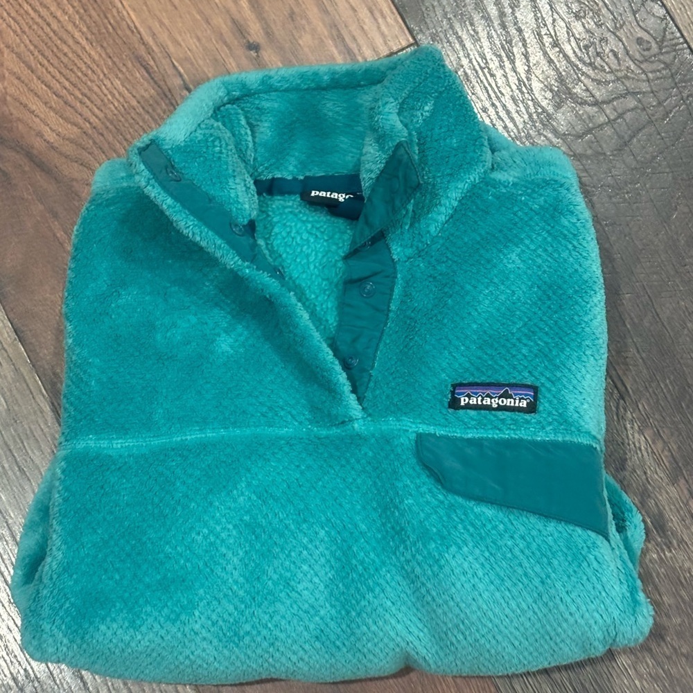Patagonia Re Tool Snap T Pullover
Fleece Teal Blue W Size S. Great condition - Picture 13 of 14